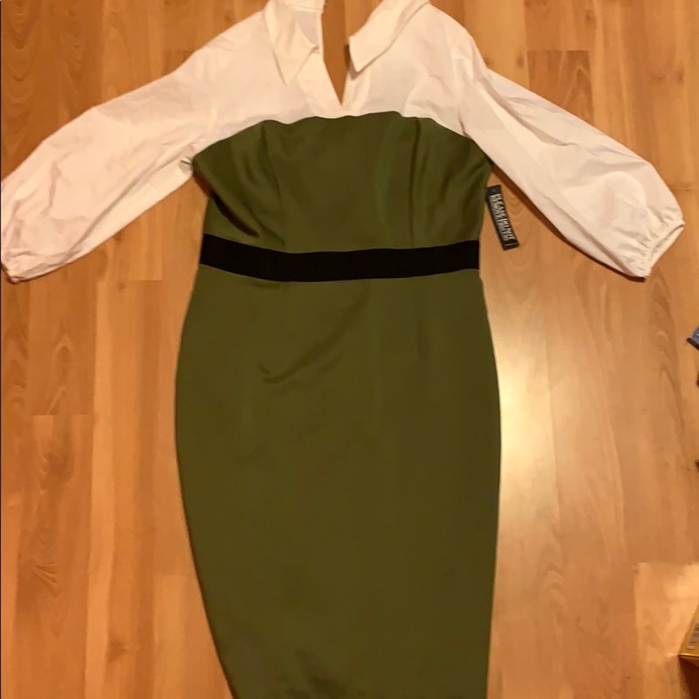 Greens and White Dress